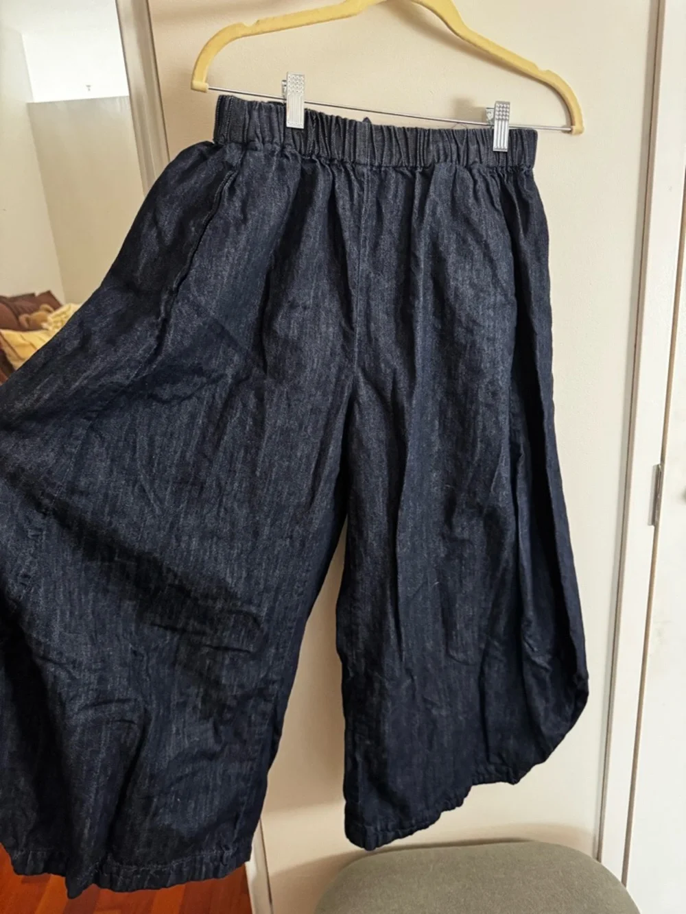 Zara Dark Navy Wide-Leg Barrel Balloon Trousers - Picture 5 of 6